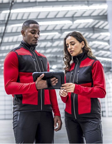 REG-TRA914-E-volve Unisex Knit Effect Stretch Bodywarmer